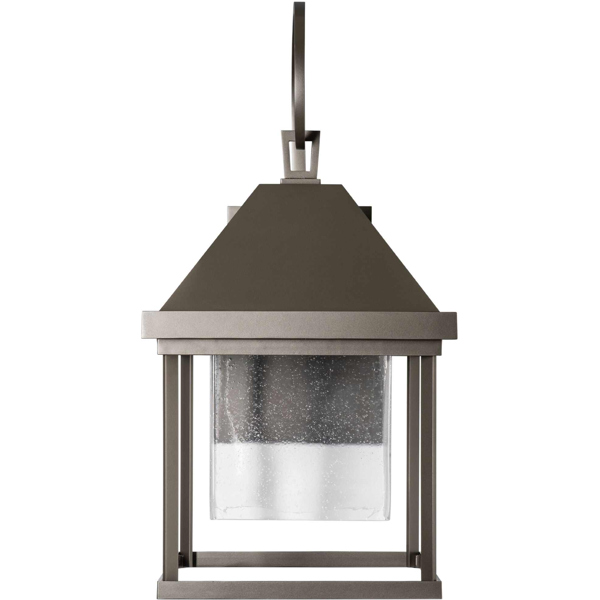 Dorset 1 Light 29.5 inch Coastal Dark Smoke Outdoor Sconce in Seeded Clear, Large