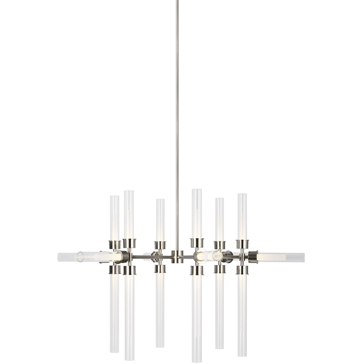Sean Lavin Linger LED 42.8 inch Polished Nickel Chandelier Ceiling Light, Integrated LED