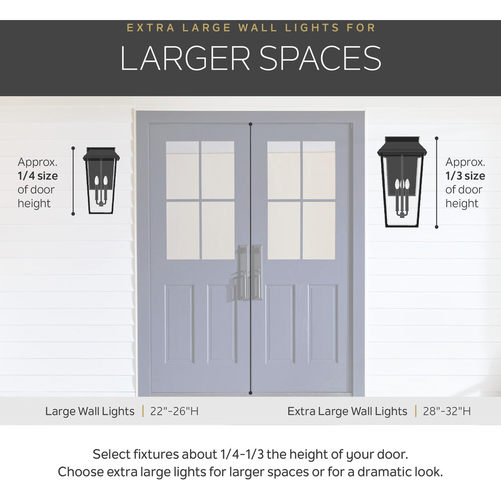 Branner 1 Light 30 inch Olde Bronze Outdoor Wall, X-Large