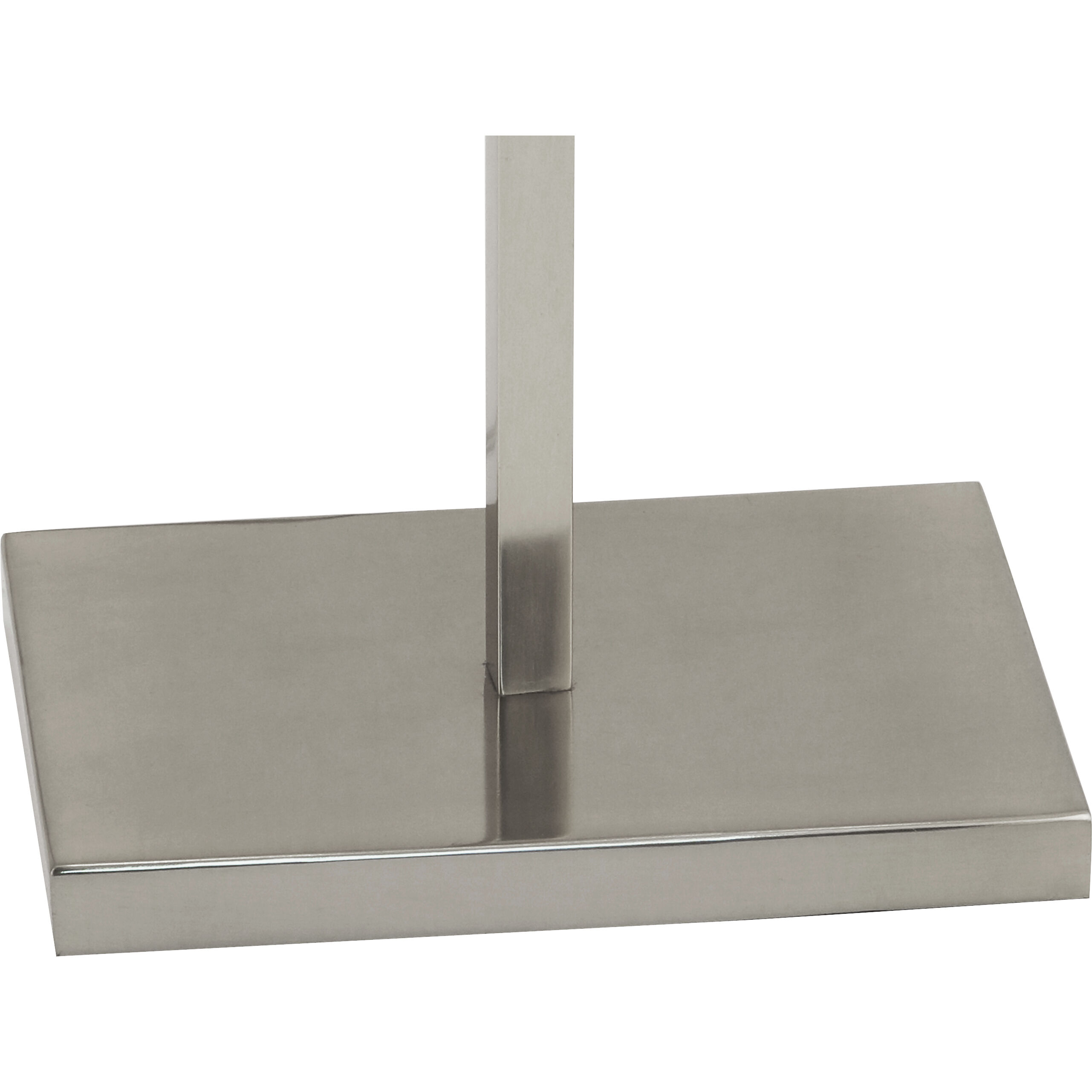 Lincoln 63 inch 150 watt Polished Nickel Floor Lamp Portable Light in Black With Matte Silver