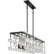 Painesdale 8 Light 55.5 inch Sand Coal And Polished Nickel Island Light Ceiling Light