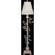 Crystal Laurel 37 inch 60 watt Silver Console Lamp Portable Light