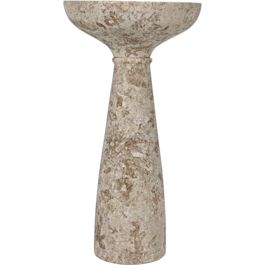 Architect 26 X 14 inch White Marble Side Table, C