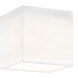Textile Collection - Marco Family 4.25 inch White Linen Flush-Mount Ceiling Light, EVOLV