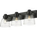 Remy Vanity Wall Light in Matte Black