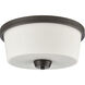 Winslow 2 Light 13.5 inch Oil Rubbed Bronze Flush Mount Ceiling Light
