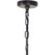 Parsh 8 Light 16 inch Pewter Drum Shade Chandelier Ceiling Light