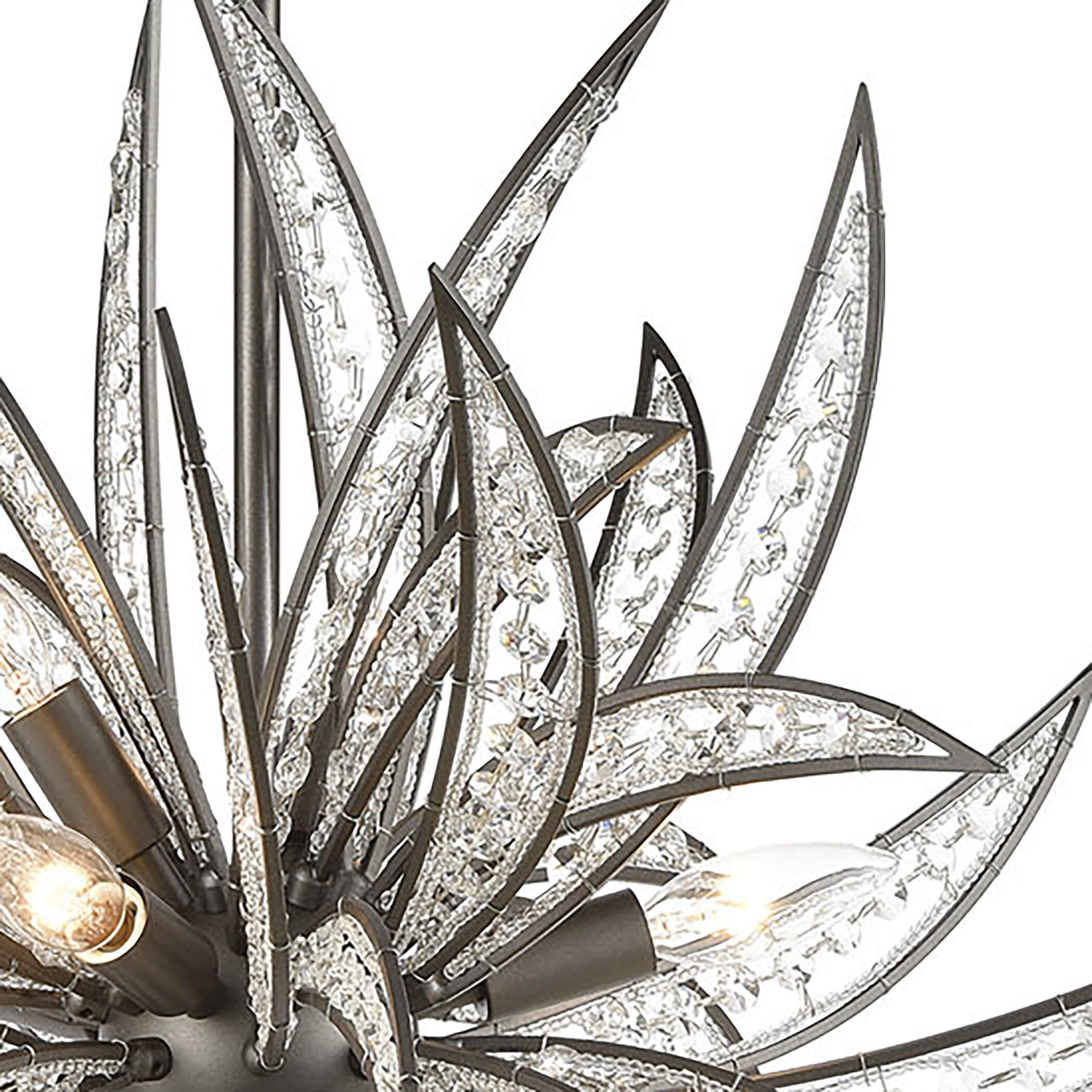 Naples 8 Light 26 inch Dark Graphite Chandelier Ceiling Light