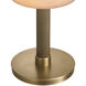 Kayla 24.21 inch 8 watt Antique Brass with Alabaster Table Lamp Portable Light