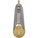 Altman Wall Mount Wall Light in Lacquered Brass