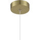 Stretch LED 5 inch Soft Brass Mini Pendant Ceiling Light