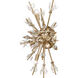 Starburst Sconce Wall Light in Satin Brass