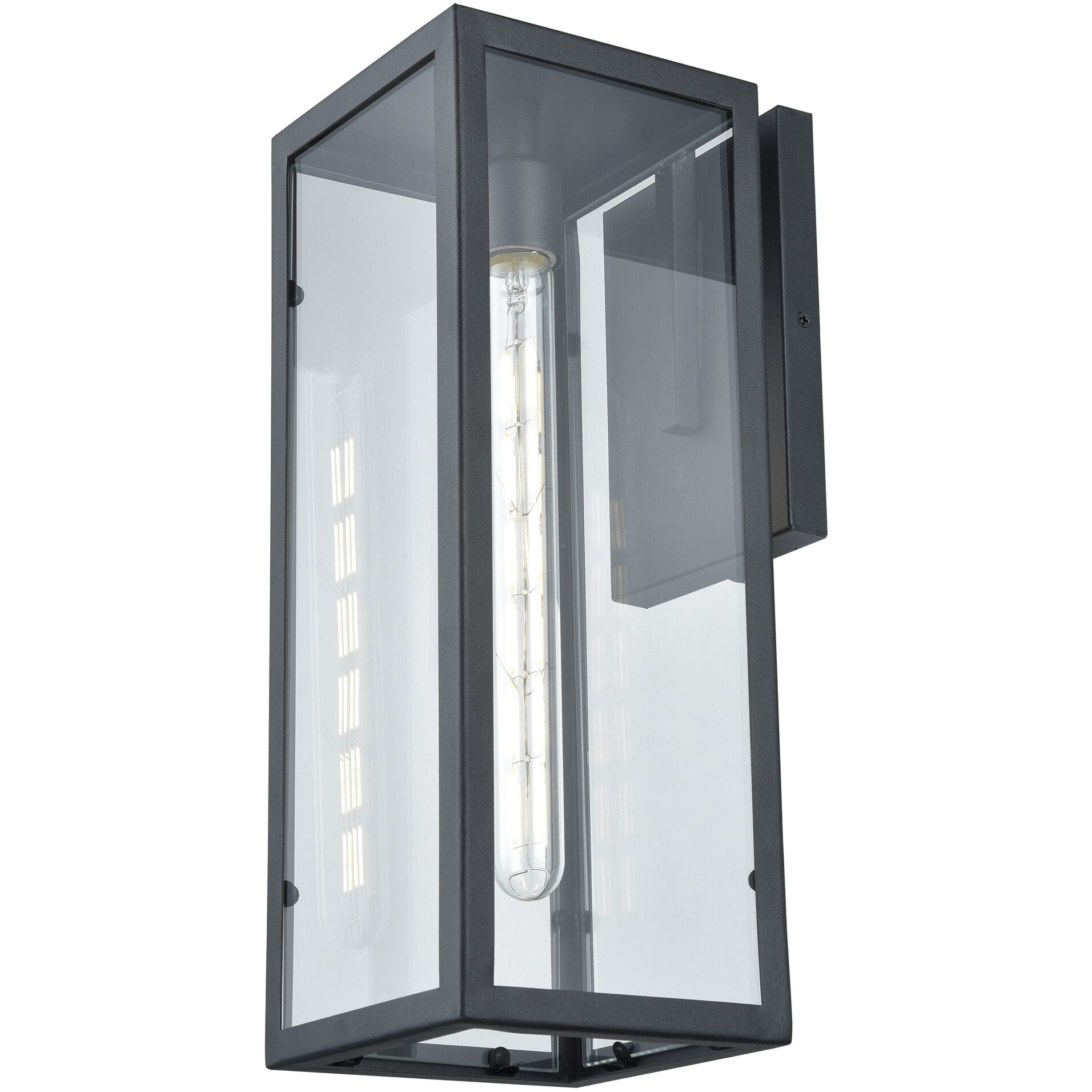 Baker Street 1 Light 17 inch Black Outdoor Sconce