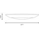 Stella 120V LED 9.37 inch White Disc Light