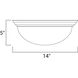 Essentials - 585x 2 Light 14 inch Satin Nickel Flush Mount Ceiling Light in Frosted