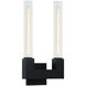 Odelle 2 Light 8.38 inch Matte Black Wall Sconce Wall Light