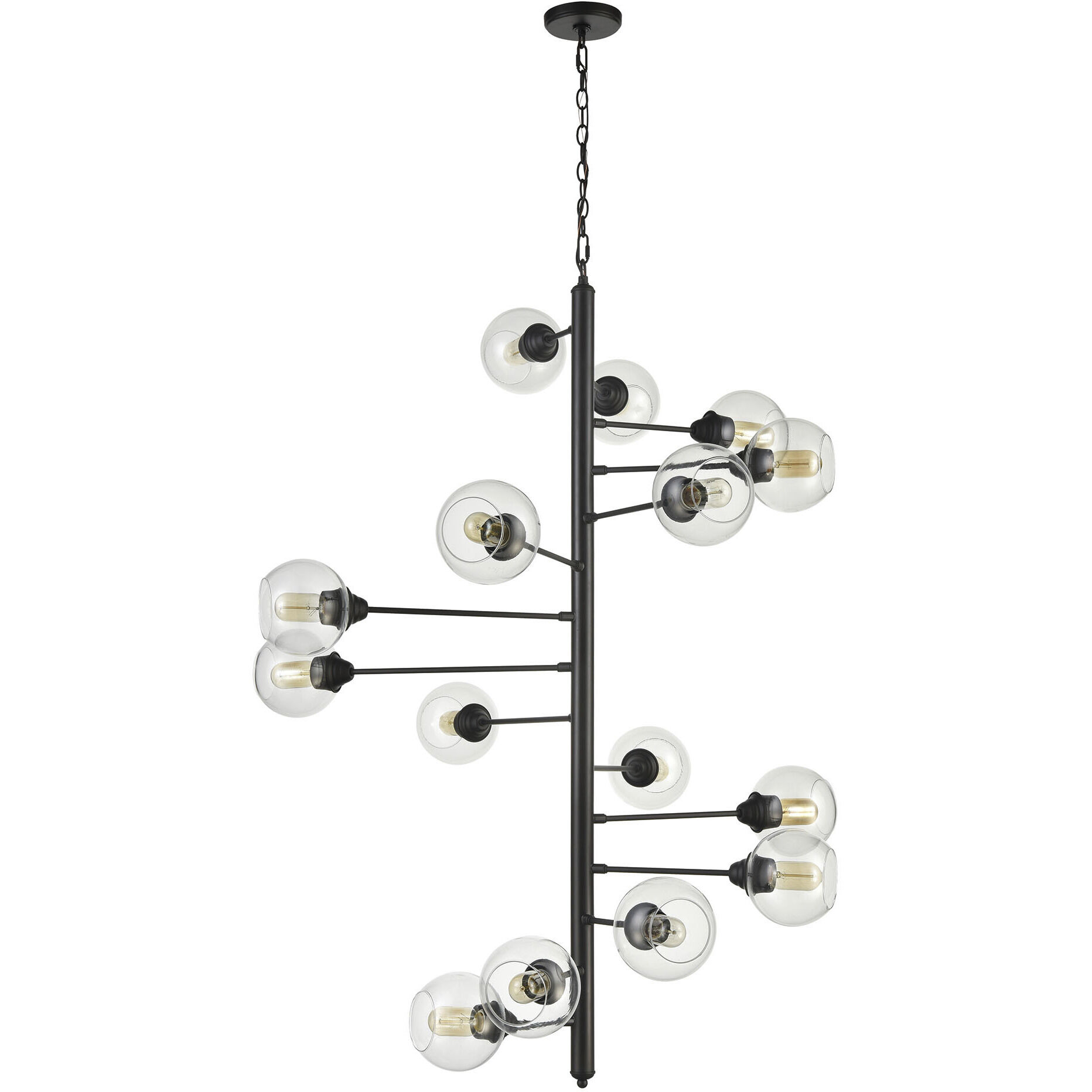 Composition 15 Light 38.75 inch Oil Rubbed Bronze Chandelier Ceiling Light