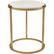 Solen 24.25 X 21.75 inch Aged Gold Accent Table