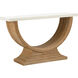 Bay 54 inch Brown and White/Cream Console Table