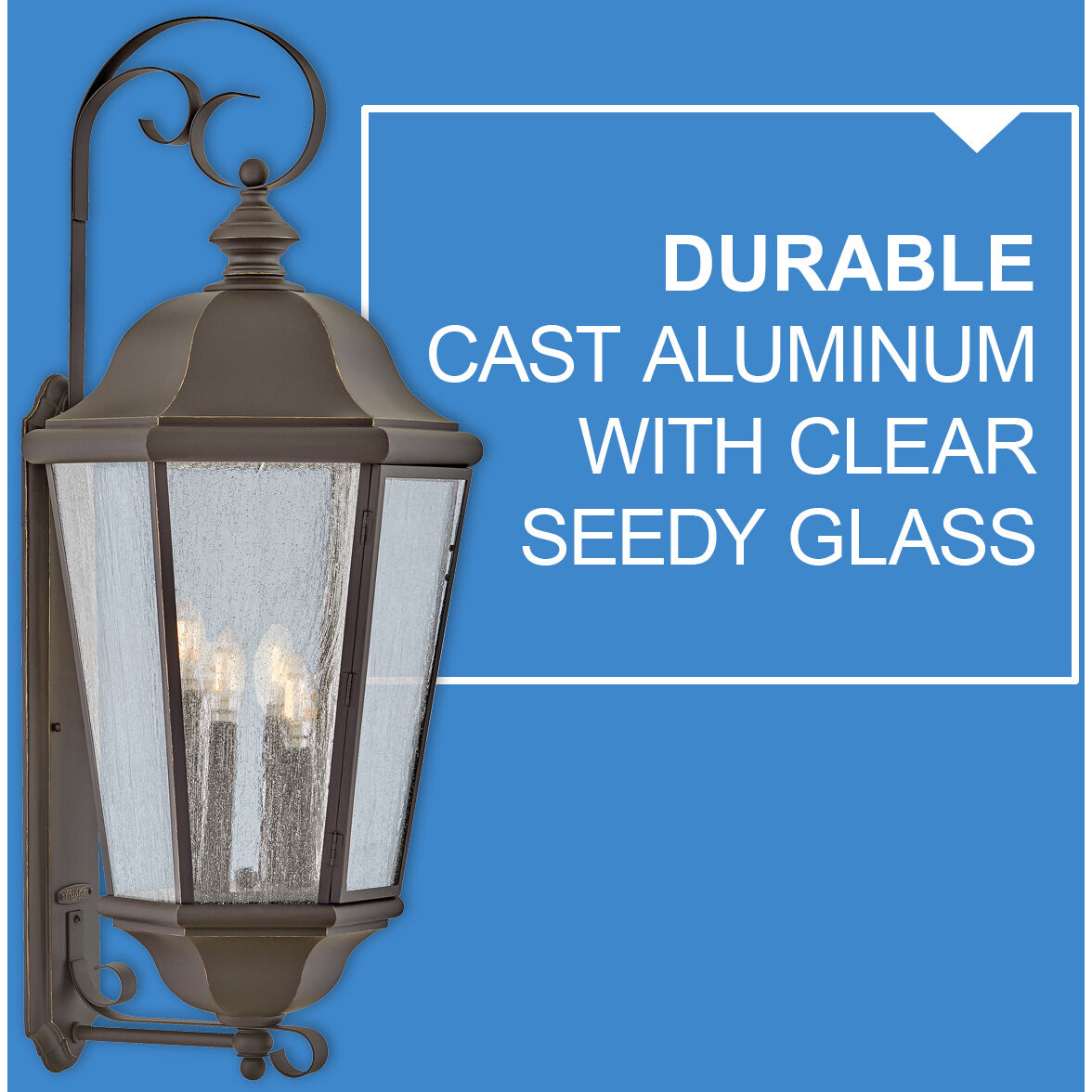 Estate Series Edgewater Outdoor Wall Mount in Oil Rubbed Bronze