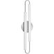 Eos LED 25 inch Chrome Vanity Light Wall Light, Vertical