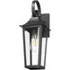Gannon 1 Light 17.25 inch Black Outdoor Wall Light
