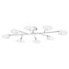 Giselle 8 Light 48 inch Polished Nickel Semi-flush Ceiling Light
