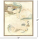 Finding Peace I White and Green and Brown Framed Art, The Studio
