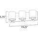 Wrap 3 Light 19.25 inch Polished Chrome Bath Vanity Wall Light