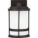 Wilburn 1 Light 10.25 inch Antique Bronze Outdoor Wall Lantern, Small
