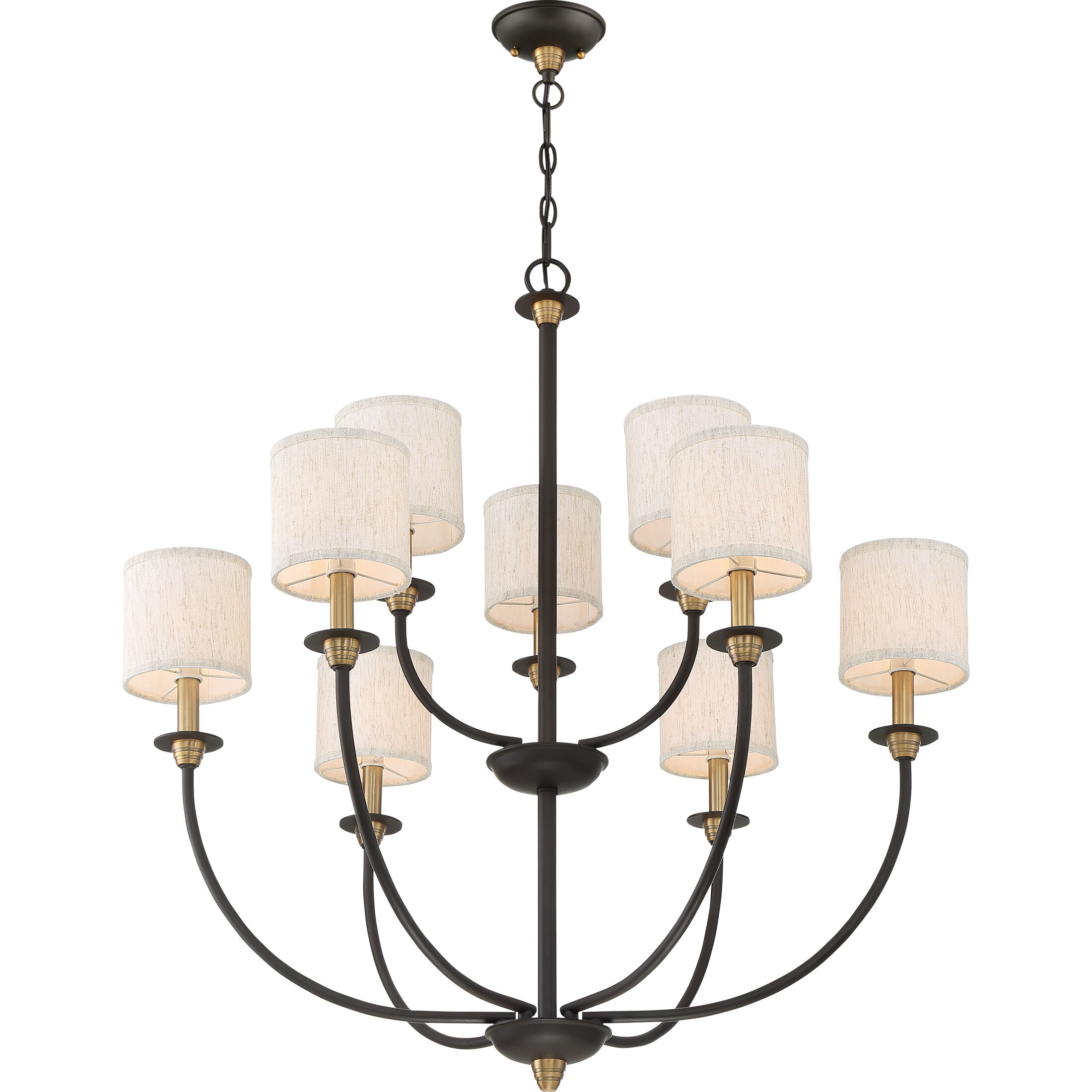 Audley 9 Light 33 inch Old Bronze Chandelier Ceiling Light