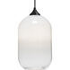 Omega 12 1 Light Black Cord Pendant Ceiling Light