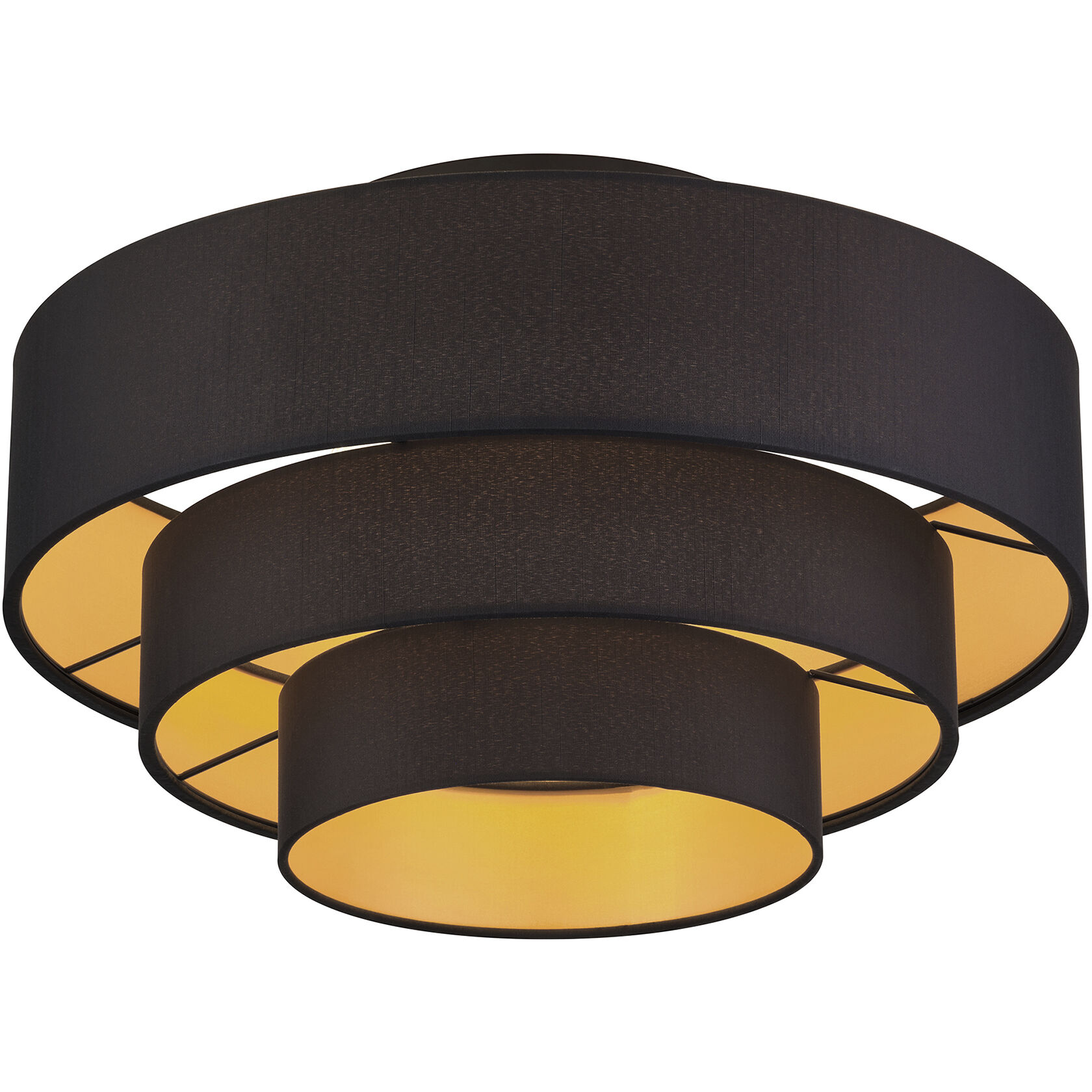 Sentosa 4 Light 21 inch Black Semi Flush Mount Ceiling Light, Extra Large