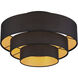 Sentosa 4 Light 21 inch Black Semi Flush Mount Ceiling Light, Extra Large