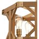 Structure 4 Light 23 inch Oak Chandelier Ceiling Light