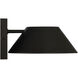Solano LED 5 inch Black Outdoor Wall Sconce