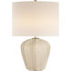 AERIN Pierrepont 30 inch 75 watt Stone White Table Lamp Portable Light, Medium