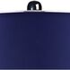 Helensburugh 34 inch 150 watt Navy with Black Nickel Table Lamp Portable Light