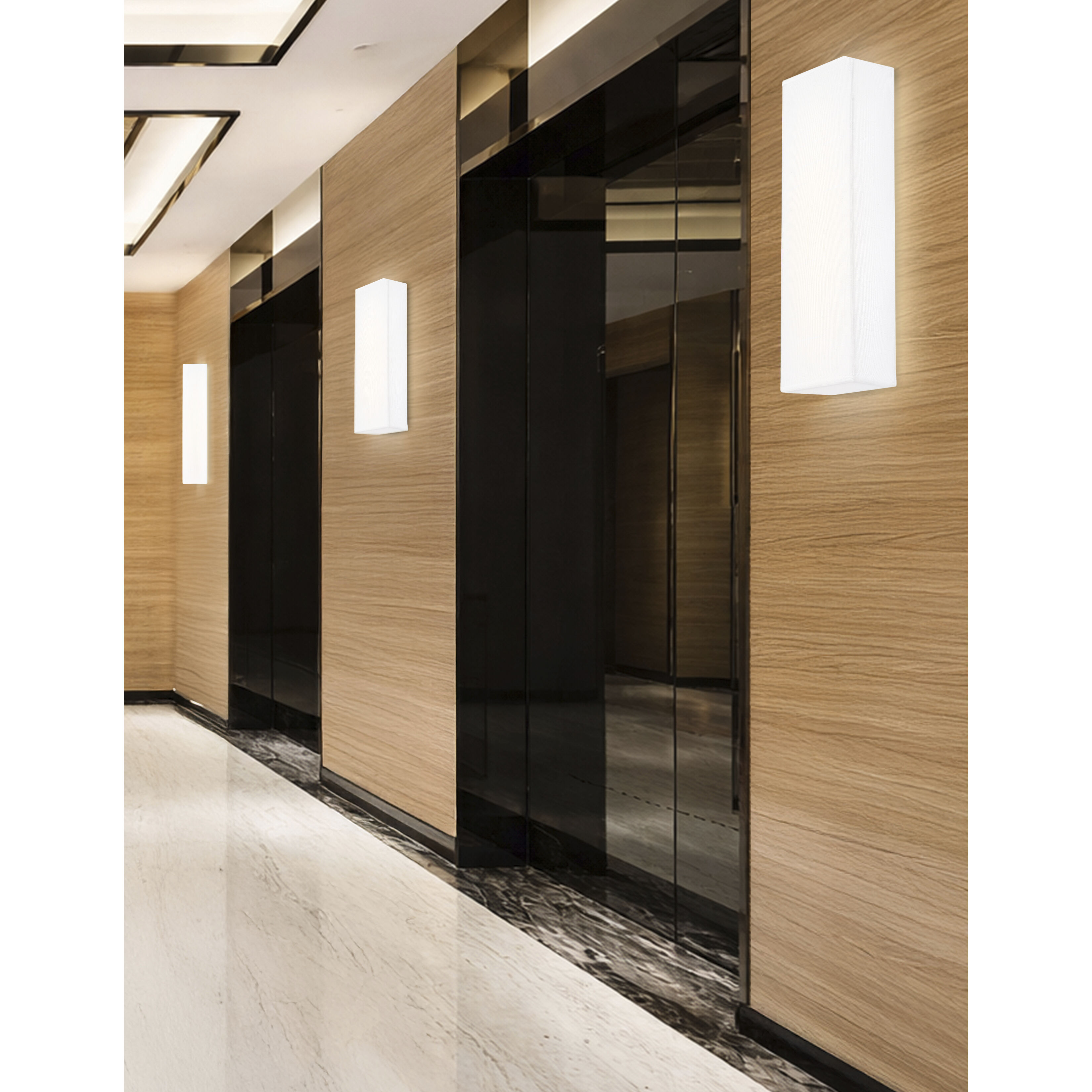 Textile Collection - Classic Family 5.5 inch ADA Wall Sconce Wall Light in White Linen, EVOLV