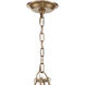 Bailey 8 Light 28 inch Aged Brass Chandelier Ceiling Light