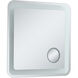 Lux 30 X 30 inch Glossy White Lighted Wall Mirror