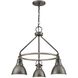 North Shore 3 Light 24 inch Iron with Palisade Gray Outdoor Pendant