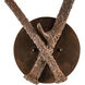Hill County 4 Light Rustic Bronze Wall Sconce Wall Light