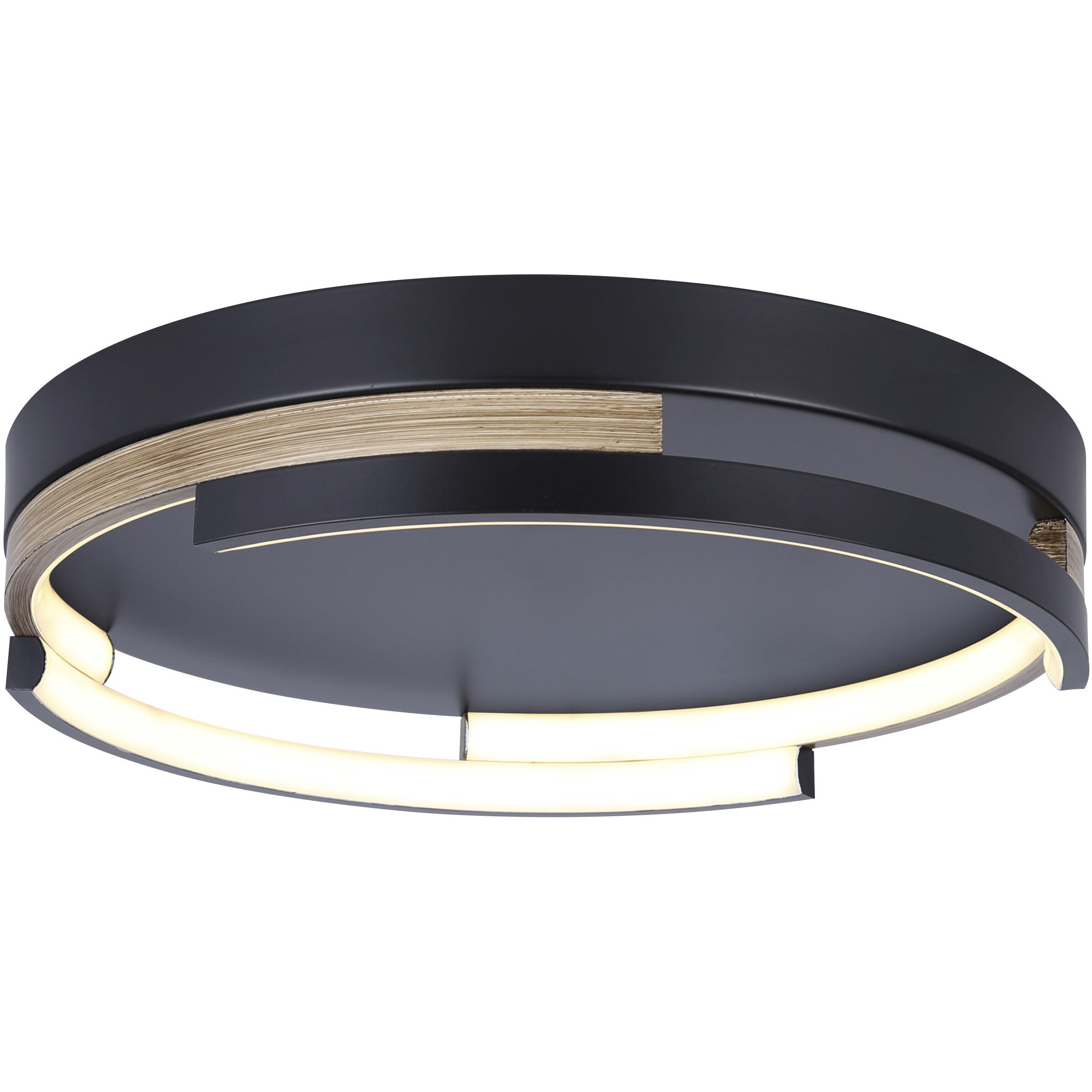 Azria LED 15 inch Matte Black Flush Mount Ceiling Light