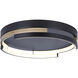Azria LED 15 inch Matte Black Flush Mount Ceiling Light