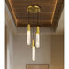 Drifting Droplets LED 11.63 inch Brushed Brass Pendant Ceiling Light