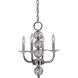 Glamour 4 Light 15 inch Polished Nickel Chandelier Ceiling Light
