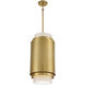 Beacon 3 Light 12 inch Burnished Brass Pendant Ceiling Light