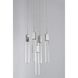 Canada 5 Light 13.78 inch Chrome Chandelier Ceiling Light