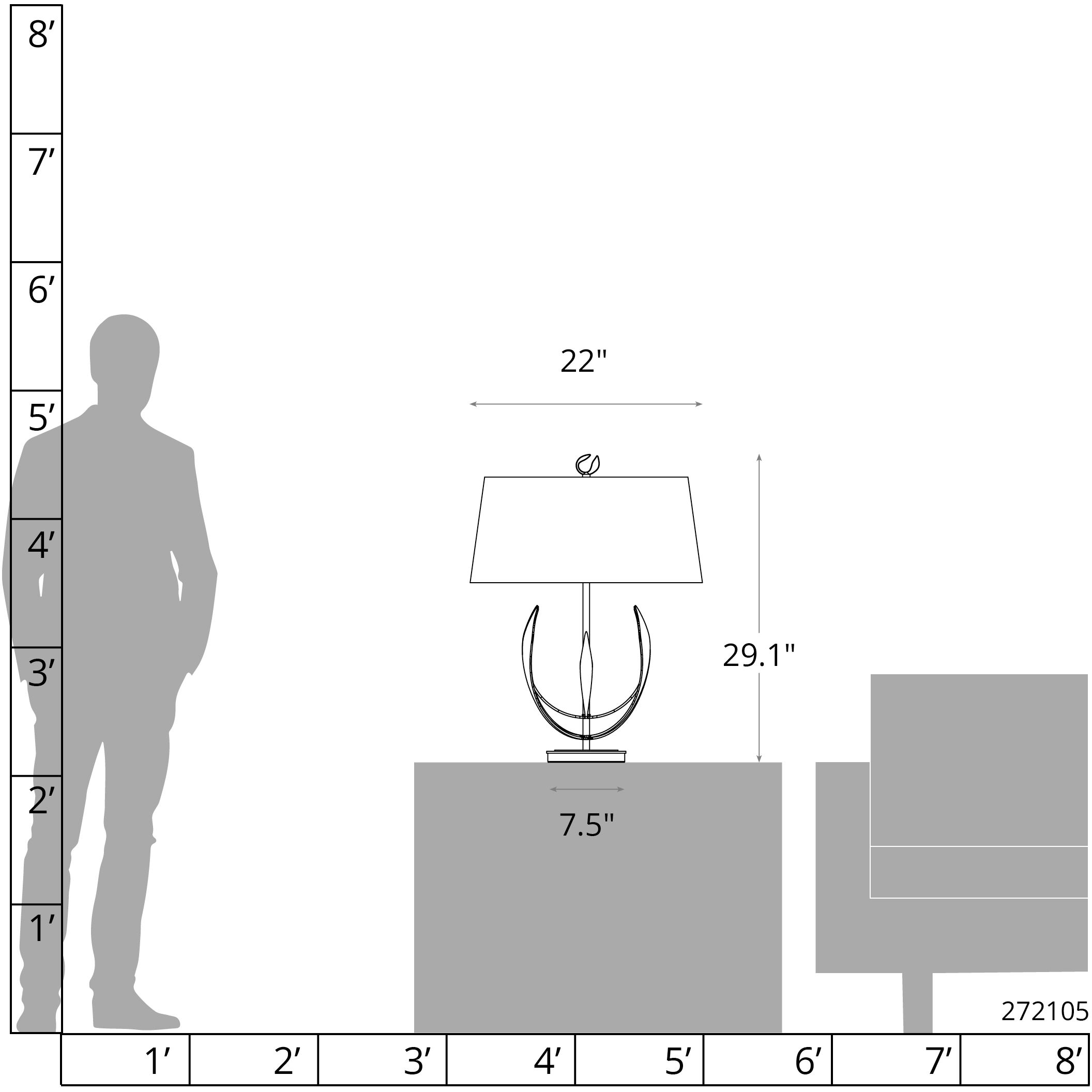 Dahlia 29.1 inch 60.00 watt Bronze Table Lamp Portable Light